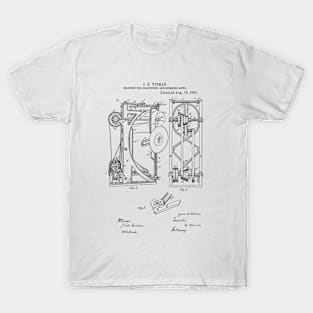 Machine for sharpening or gumming saws Vintage Patent Hand Drawing T-Shirt